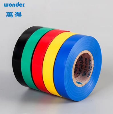 Shiny PVC Self Adhesive Tape ,  Eco Friendly Flame Retardant Insulation Tape Blue
