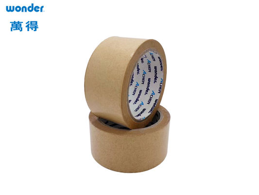 Rubber Base Kraft Packaging Tape , Self Adhesive Water Activated Kraft Tape