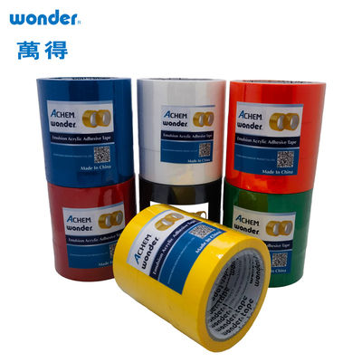 Eco-Friendly BOPP Packaging Tape in Seven Colors with Low VOC Water Based Adhesive