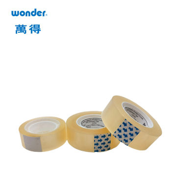 Acrylic Adhesive BOPP Stationery Tape Clear 30m Length Custom