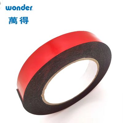 Red  PE Foam Double Sided Adhesive Tape 36mm Width Hot Melt Base