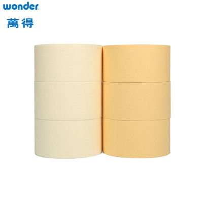 Crepe Paper Material Strong Adhesive Masking Tape Beige Rubber Based