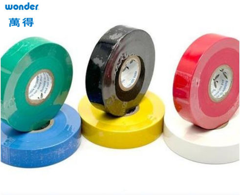 Red Shiny Surface PVC Adhesive Tapes Cold Proof Voltage Resistant