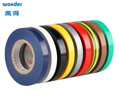 Red Shiny Surface PVC Adhesive Tapes Cold Proof Voltage Resistant