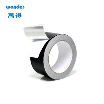 Silver High Temp Aluminum Foil Tape 0.057mm  Thickness Water Based Adhesive