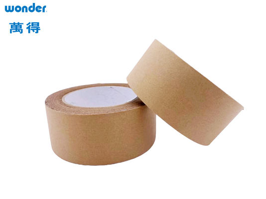 Rubber Base Kraft Packaging Tape , Self Adhesive Water Activated Kraft Tape