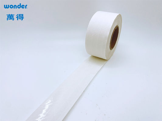 Hotmelt Base Brown Paper Tape Roll , Box Sealing Paper Parcel Tape