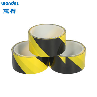 Detectable PVC Waterproof Sealing Tape , Floor Marking Barricade Warning Tape