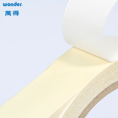 Wonder No. 63342 90mic Solvent Based Double Sided Tissue Tape With Release Paper