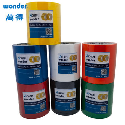 Eco-Friendly BOPP Packaging Tape in Seven Colors with Low VOC Water Based Adhesive