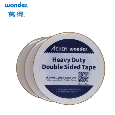 Self Adhesive Double Sided Tape with Woven Febic Base and Hot Melt Adhesive for Strong Adhesion